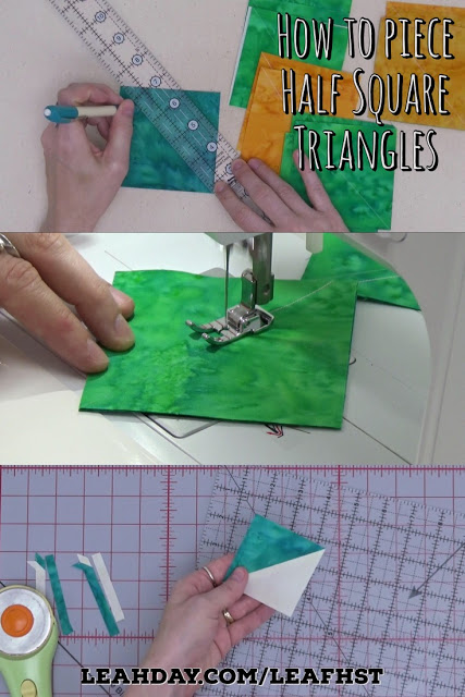 How to piece half square triangles